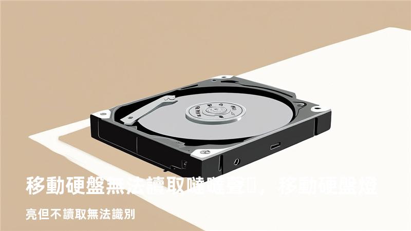 移動硬盤無法讀取 噠噠聲，移動硬盤燈亮但不讀取無法識別